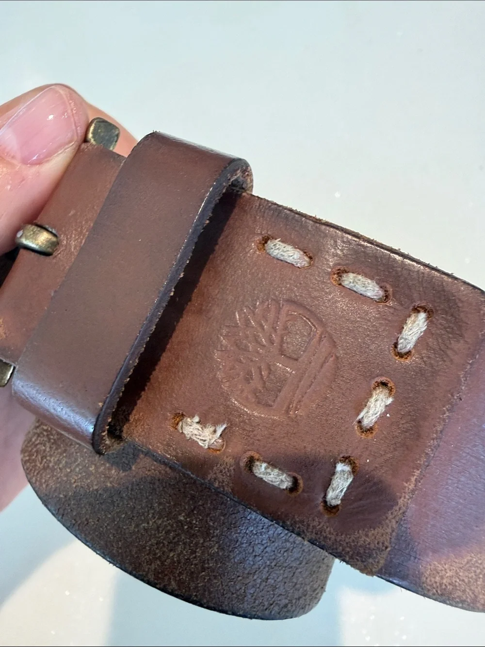 Timberlanf Classic Brown Leather Men's Belt size 40